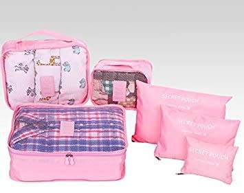 Travel Organiser Luggage Set Packing Cubes Storage