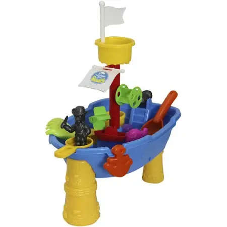 Play Table Pirate Boat Water Beach Sand Holiday Toys Gifts Set Birthday