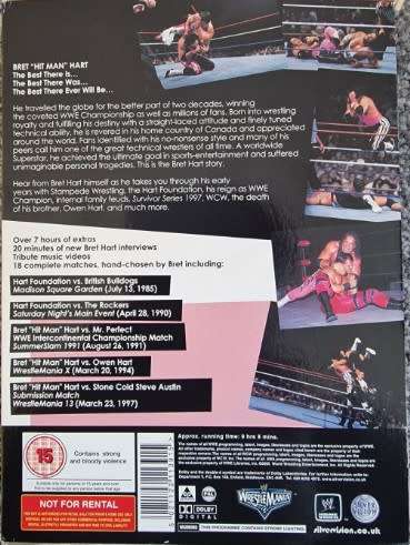 Wrestlemania Bret Hart Hit Man DVD Set