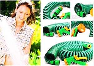 COILED GARDEN HOSE 15M
