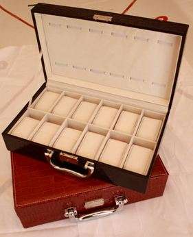 WATCH BOX 12 SLOT - PU LEATHER