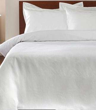 SATIN DUVET COVER SET DOUBLE WHITE