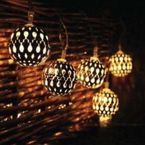 SOLAR GLOBE LIGHTS MORROCAN - HUGE DISCOUNT