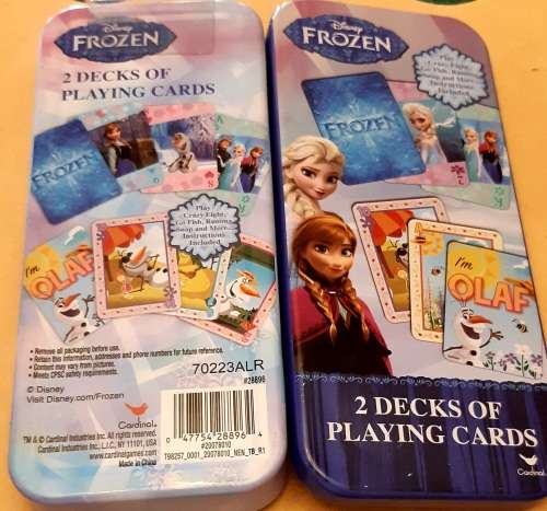 Kids Games Frozen 2 Playing Cards
