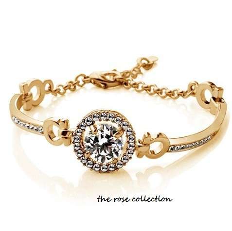 Sparkling Cr. Diamond- Huge 3.5ct Solitaire Engagement Tennis Bracelet