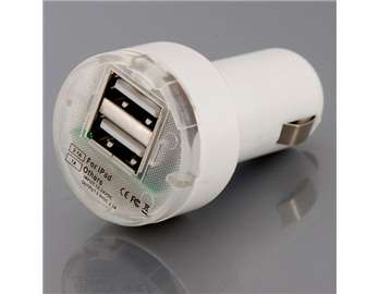 Car Charger Dual Ports USB Power Adapter for iPhone/ iPod/ iPad- Local Stock - Brand New