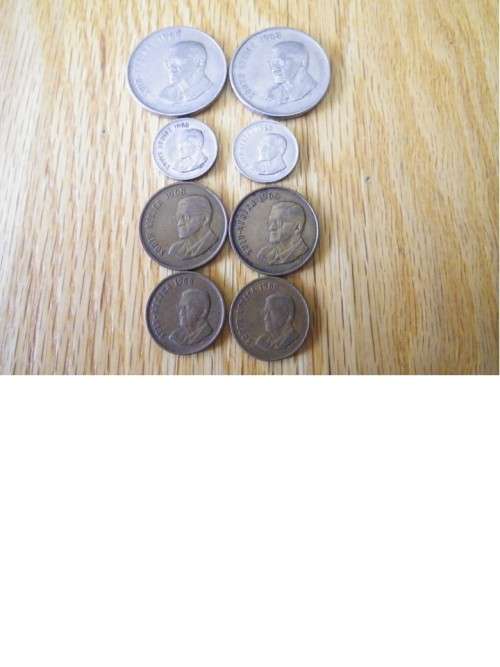 1968 Swart 1,2,5,50c coins.