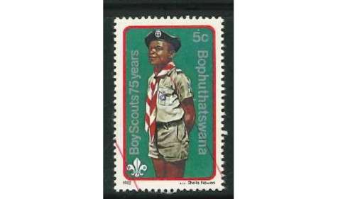 15. Bophutswana. 1982 The 75th Anniversary of Boy Scout Movement and 125th Anniversary of the Birth