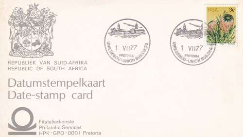 R.S.A. Date stamp card (R40)