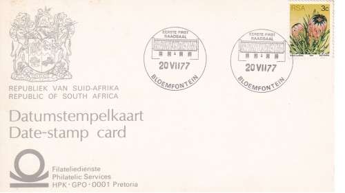 R.S.A. Date stamp card (R40)