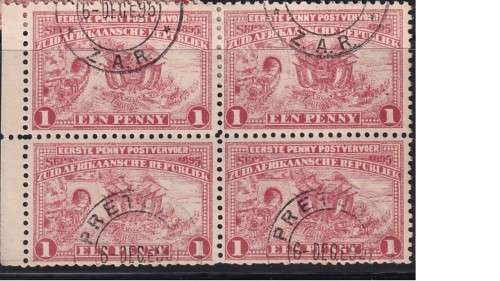1895 Penny with varieties. Broken C.