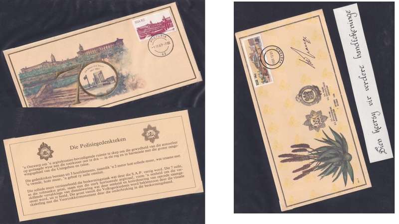 75th Anniversary of the South Africa Police Signed Covers (1913-1988)