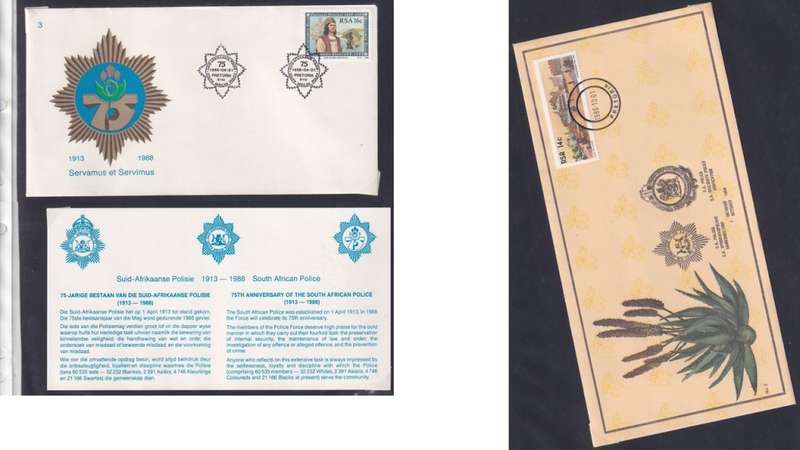 75th Anniversary of the South Africa Police Signed Covers (1913-1988)