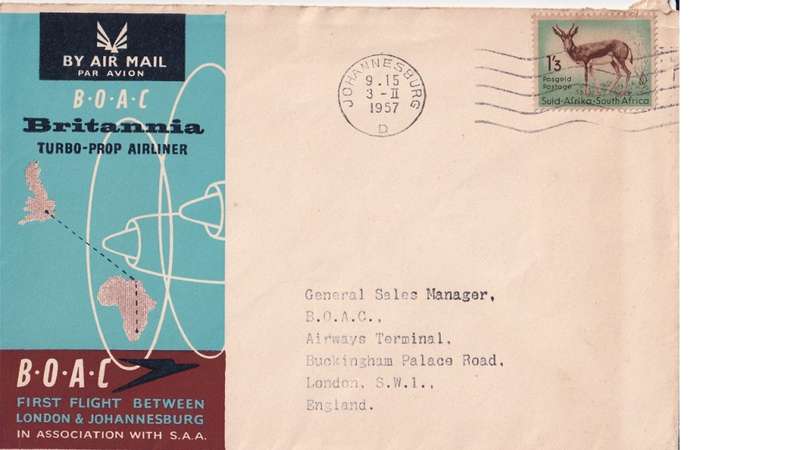 First Air Flight Johannesburg and London.