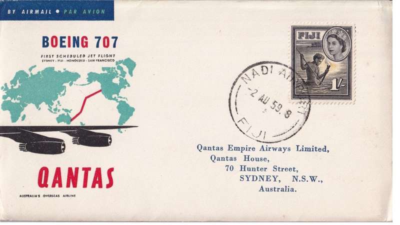 Air mail, Fiji, Australia.