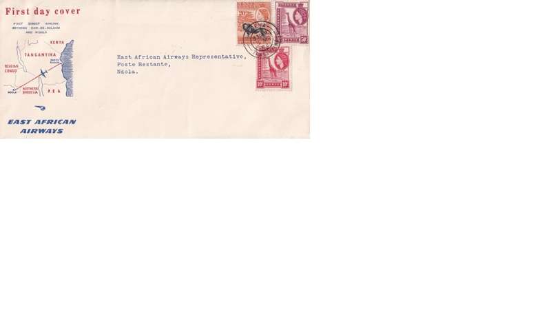 First Day Cover, Kenia, Uganda, Tanganyika.