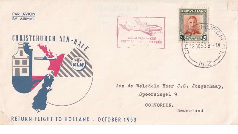 Air Mail, New Zealand, Nederland.