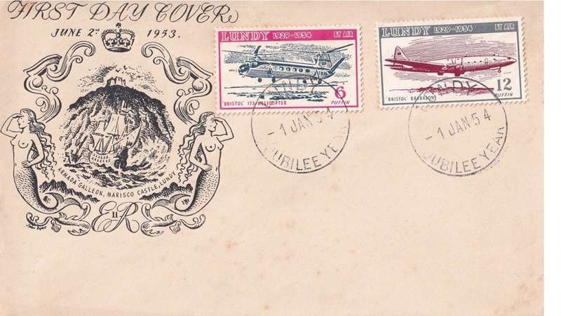 First Day Cover, Lundy, Bristal