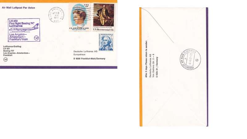 Air Mail USA, Germany.