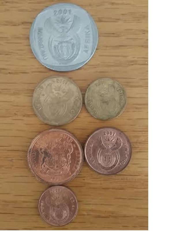 (2001 Coat of Arms.1c.2c.5c.10c.20c.R5) R30