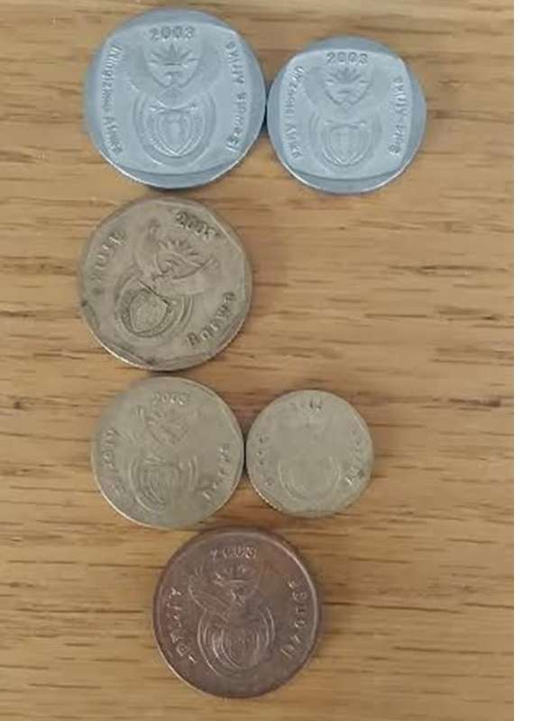 (2003 Coat of Arms.5c.10c.20c.50cX1.R1) R25
