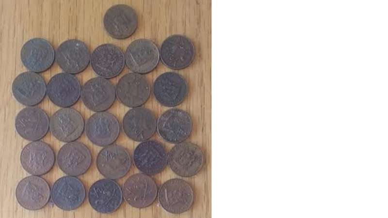 1970 South Africa Half cent. R10 per coin.