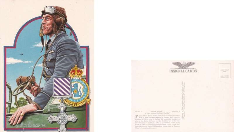 Germany Insignia Card of ww11 Tony Jackson. Tutor Et Ultor