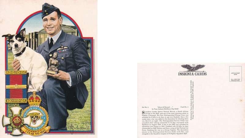 Insignia Card, Tony Jackson. A Malan
