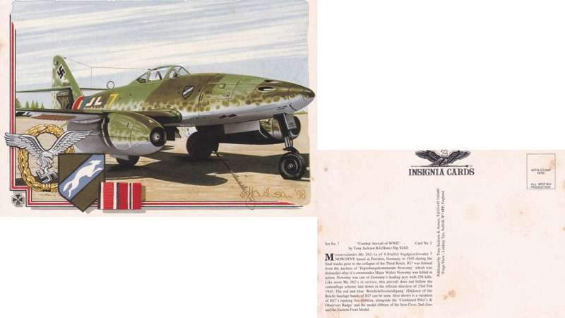 Insignia Card, Tony Jackson. Jagdgeschwader 7