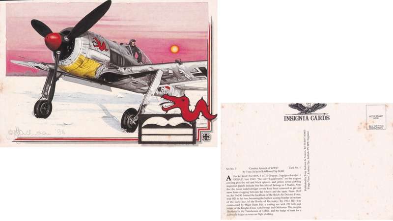 Insignia Card, Tony Jackson. Focke Wulf