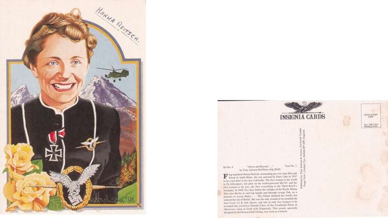 Insignia Card, Tony Jackson. H Reitsch