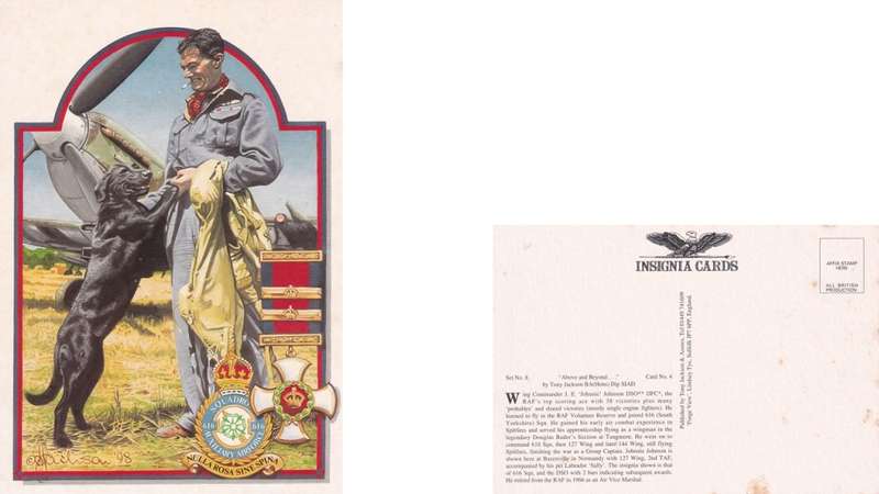Insignia Card, Tony Jackson. JE J Johnson