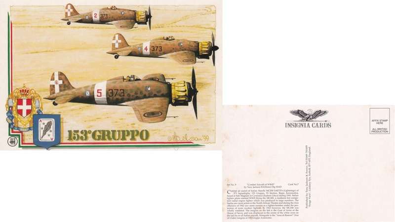 Insignia Card, Tony Jackson. 153 GRUPPO