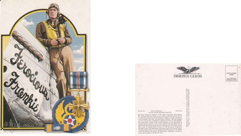 Insignia Card, Tony Jackson. W E Hopkins