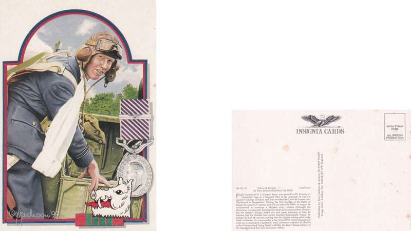 Insignia Card, Tony Jackson. HG Ginger Lacey