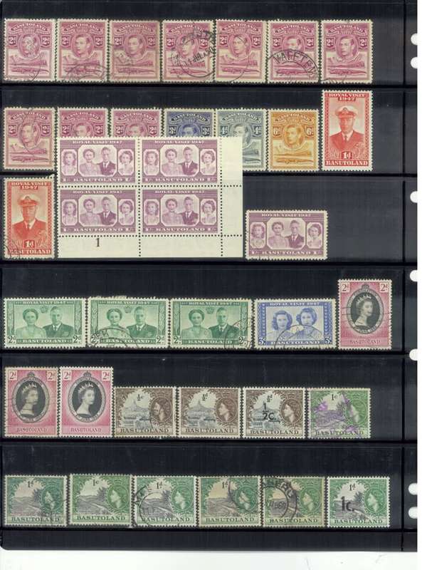 Basutoland Stamps without the black covers.