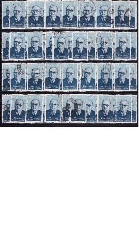 1974 South Africa 4c Birth Centenary of Prime M DF Malan. .80c per single stamp.