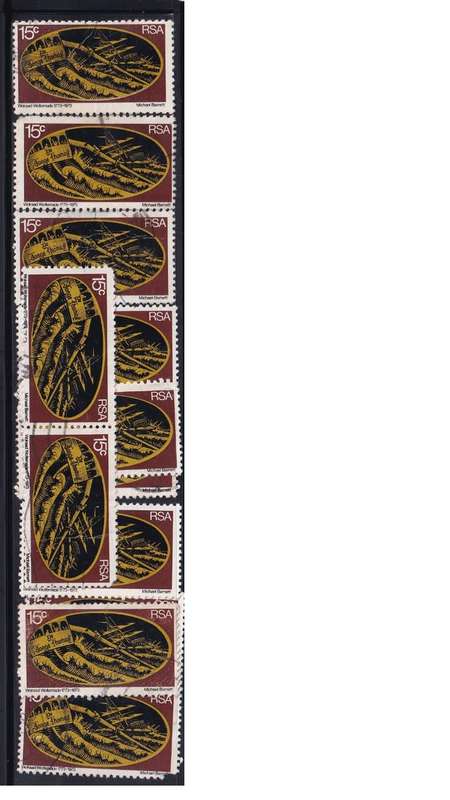 1973 South Africa 15c Bicentenary of Rescue by Wolraad Woltemade. R6 per single stamp.