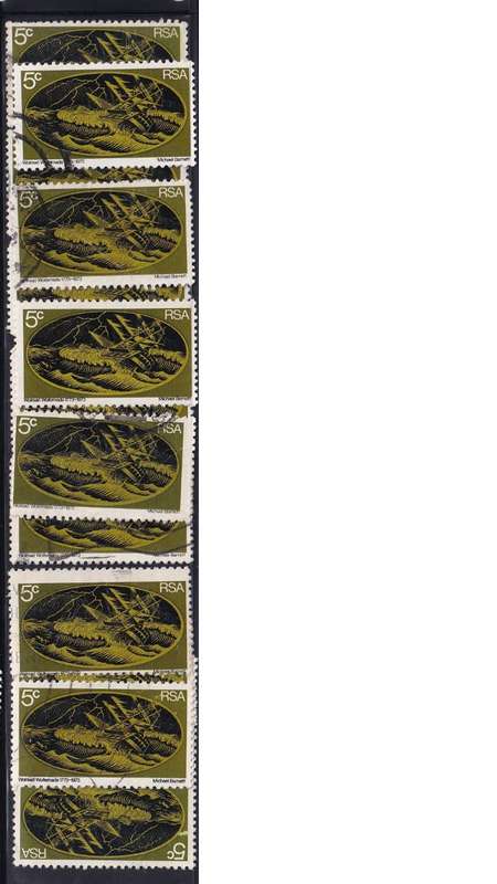 1973 South Africa 5c Bicentenary of Rescue by Wolraad Woltemade. .90c