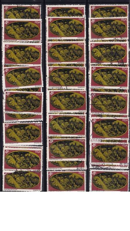 1973 South Africa 4c Bicentenary of Rescue by Wolraad Woltemade. .90c