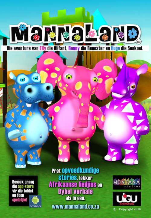 Nuwe Afrikaanse Christelike kinder 3D animasie DVD reeks: Mannaland