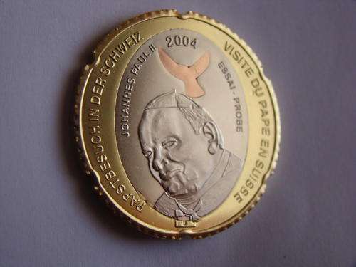 2004 VATIKAN 5 Euro Tri-metal Coin Private Edition only 50 000 minted