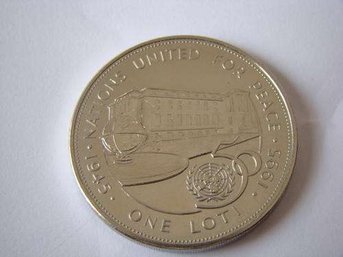 X-MASS SPECIAL United Nations 50th Anniv Lesotho 1 Loti 1995
