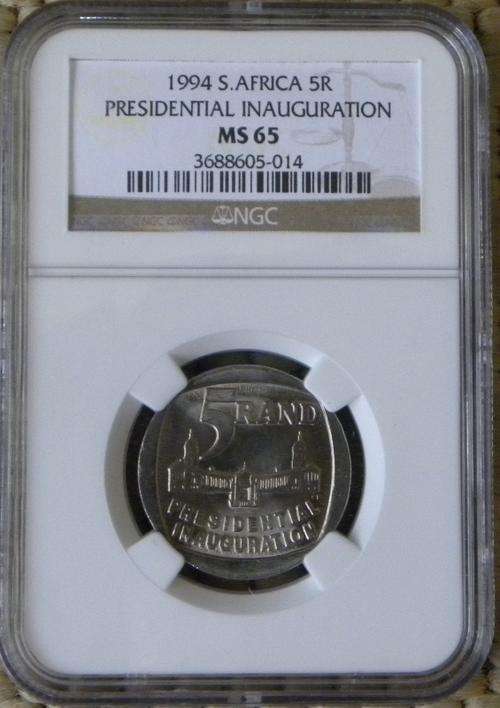 MS65 NGC GRADED -1994 PRESIDENTIAL INAUGURATION R5 COINS (BUILDING FACING FRONT - Bid per Coin)