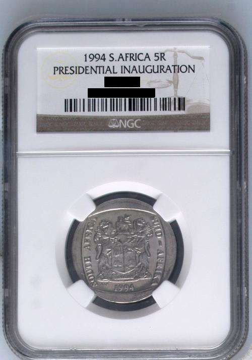 MS61|62|63|64|65 NGC GRADED -1994 PRESIDENTIAL INAUGURATION R5 COINS (BUILDING FACING BACK)