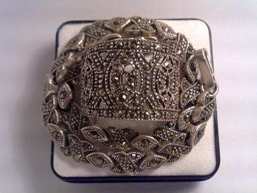 Beautiful~ Marquesite Bracelet and ring set~.limited offer