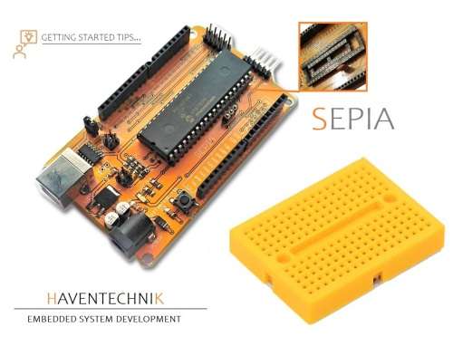 PIC18F45K22 Development Board - RADIX SEPIA