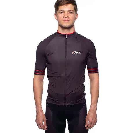 FTech Cycling Jersey BarAirfit Jersey - Red/White 2XS