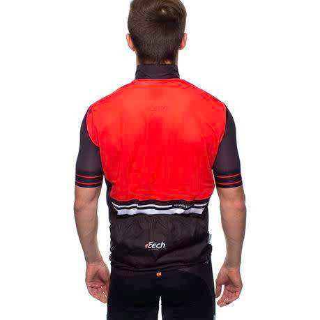 FTECH Unisex Classic Wind Vest Gillet Red/Black XS