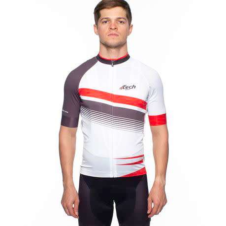 FTech Cycling Asymetric airfit jersey - white - Small